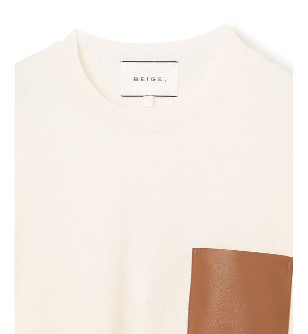 BEIGE,「【上代変更 WEBOFF本部移送済み】 NADIA / ニットTシャツ」|ニット・セーター|