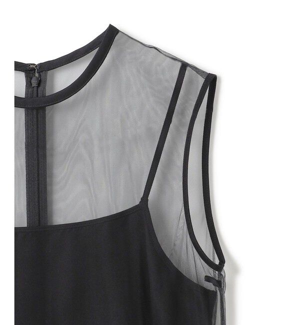 BEIGE,「【洗える・GISELe 4月号掲載】KALMIA / ノースリーブチュールドレス」|ワンピース|