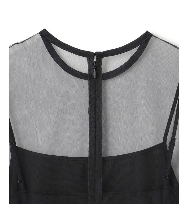 BEIGE,「【洗える・GISELe 4月号掲載】KALMIA / ノースリーブチュールドレス」|ワンピース|