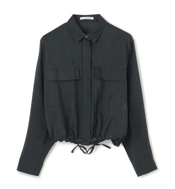 BEIGE,「【洗える・Precious 6月号掲載】PAULINE / ビックポケットドロストリネンブラウス」|シャツ・ブラウス|