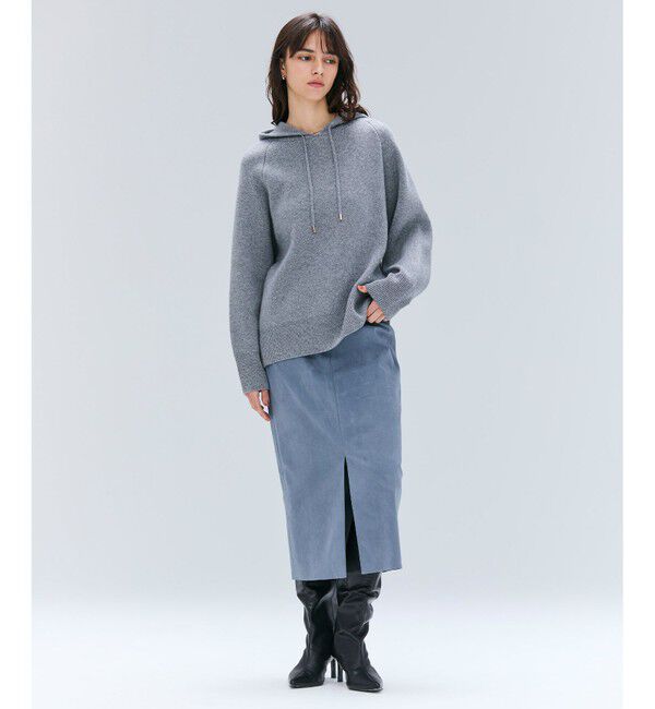 BEIGE,「【洗える】SEDONA / ウールカシミヤフーディーニット」|ニット・セーター|