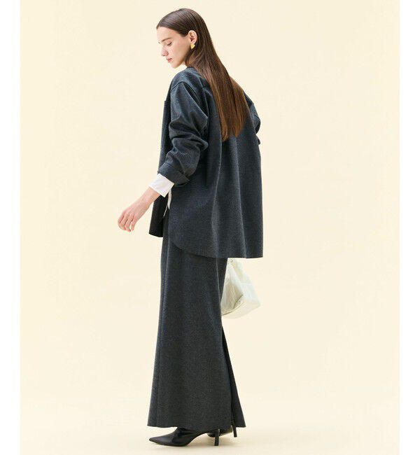 BEIGE,「【Oggi掲載】MONTAIGNE / ウールオーバーサイズシャツ」|シャツ・ブラウス|