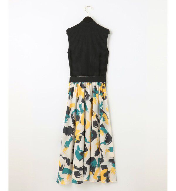  「ペイントプリントニットワンピース」|ワンピース|