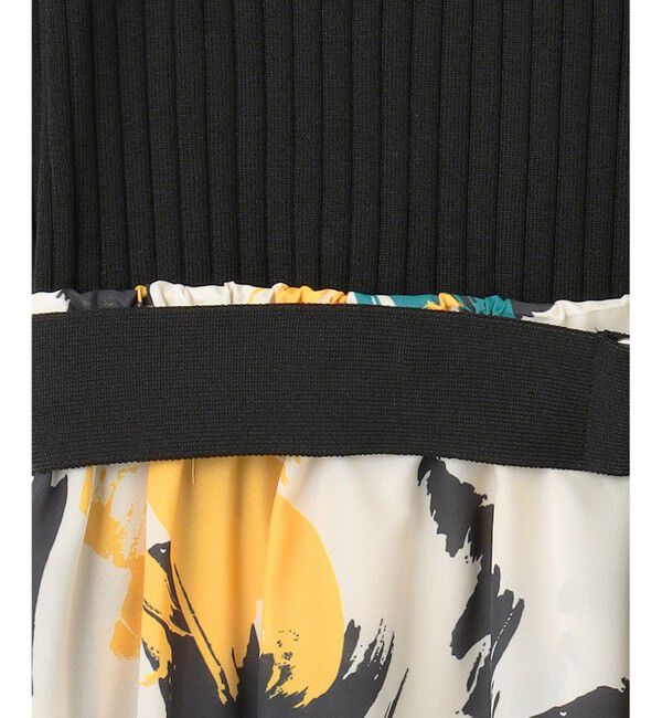  「ペイントプリントニットワンピース」|ワンピース|