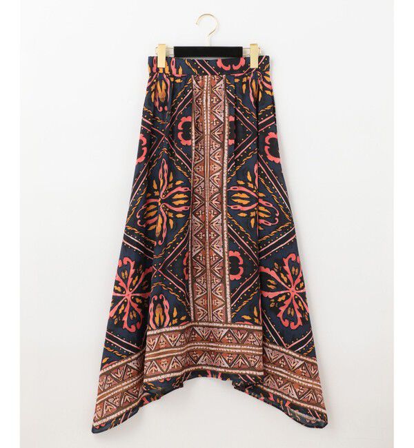 GRACE CONTINENTAL「エスニックプリントフレアスカート」|スカート|