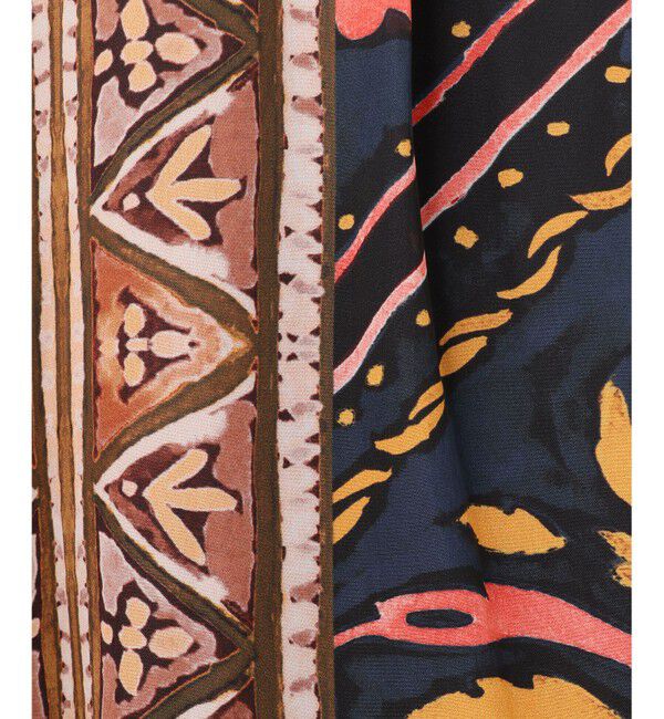 GRACE CONTINENTAL「エスニックプリントフレアスカート」|スカート|