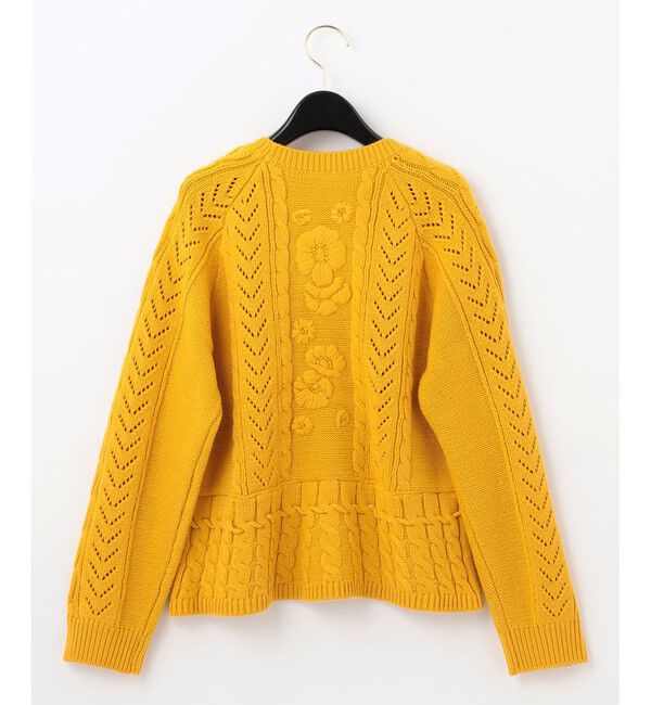  「フローラル刺繍トップ」|ニット・セーター|