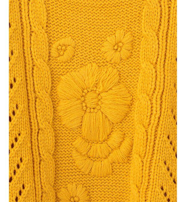  「フローラル刺繍トップ」|ニット・セーター|