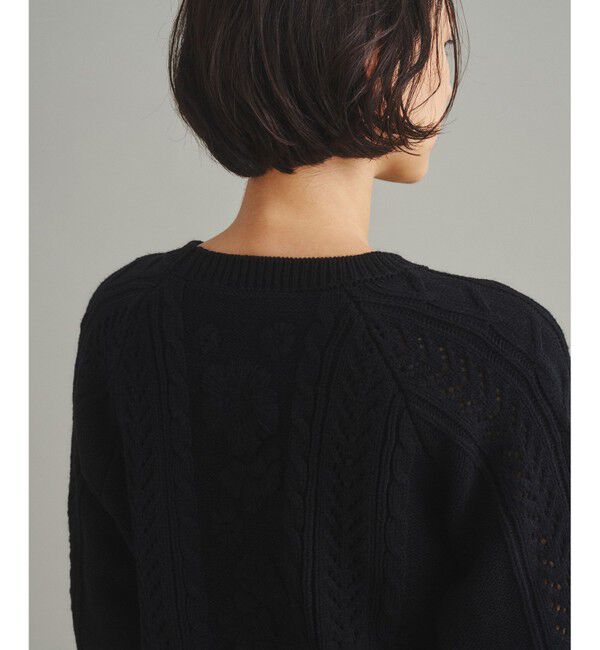  「フローラル刺繍トップ」|ニット・セーター|