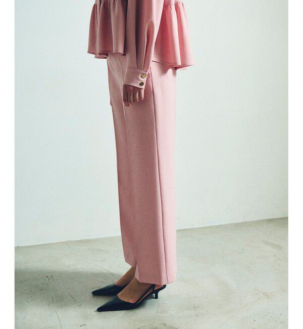 Grace Class「アセテートワイドパンツ」|その他|ピンク