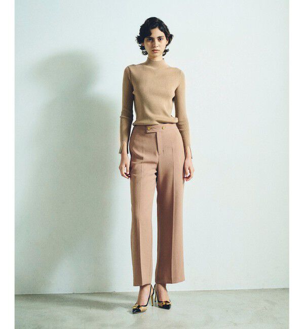 Grace Class「アセテートワイドパンツ」|その他|キャメル