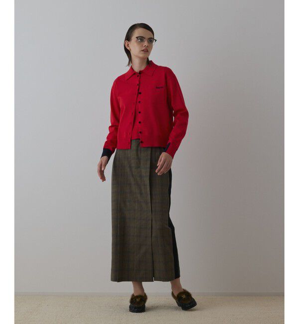 Diagram「バイカラーロゴニットカーディガン」|カーディガン|