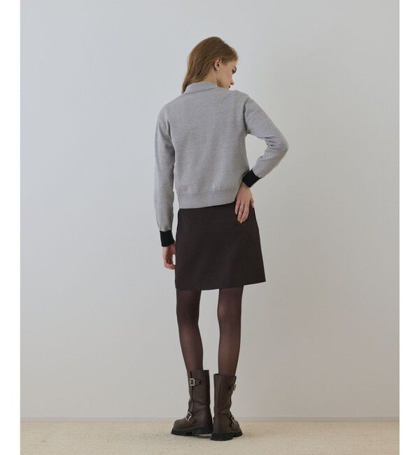 Diagram「バイカラーロゴニットカーディガン」|カーディガン|