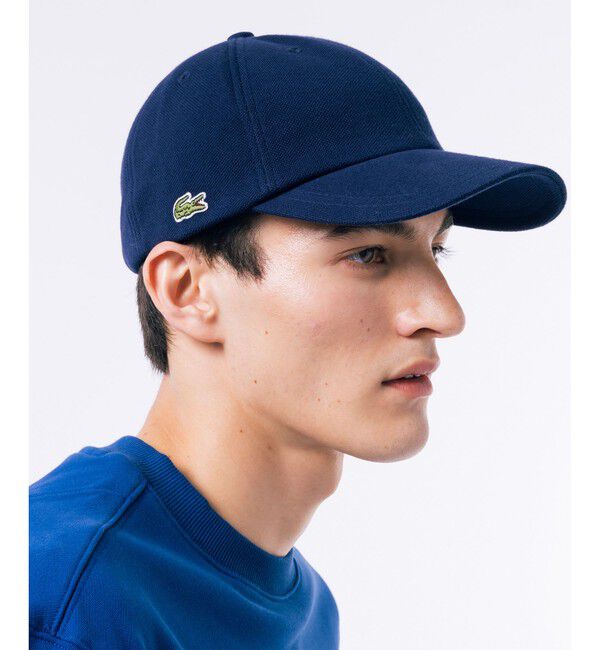 LACOSTE「L.12.12 キャップ」|ニット帽|ネイビー
