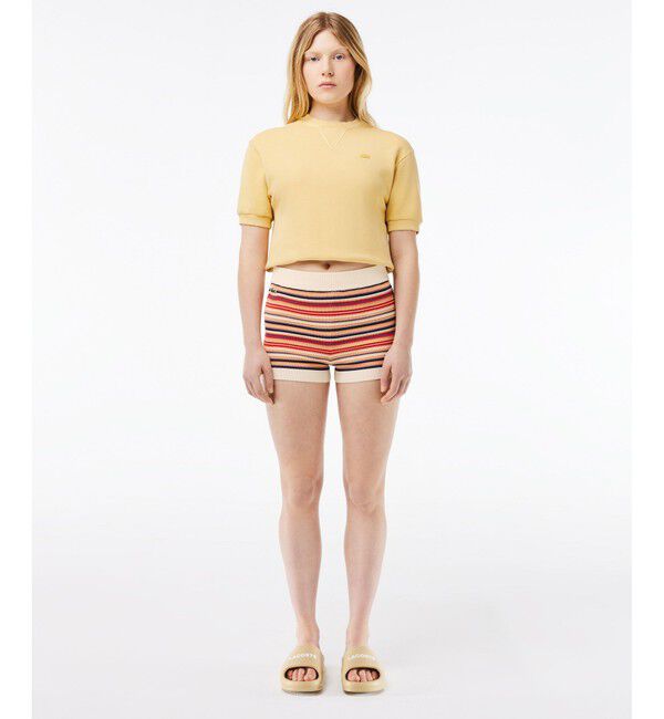 LACOSTE「ノスタルジックボーダーニットショートパンツ」|その他|