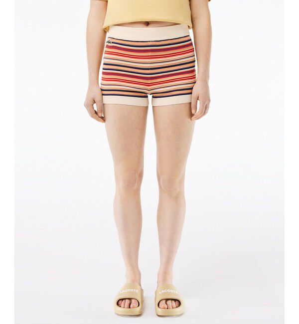 LACOSTE「ノスタルジックボーダーニットショートパンツ」|その他|