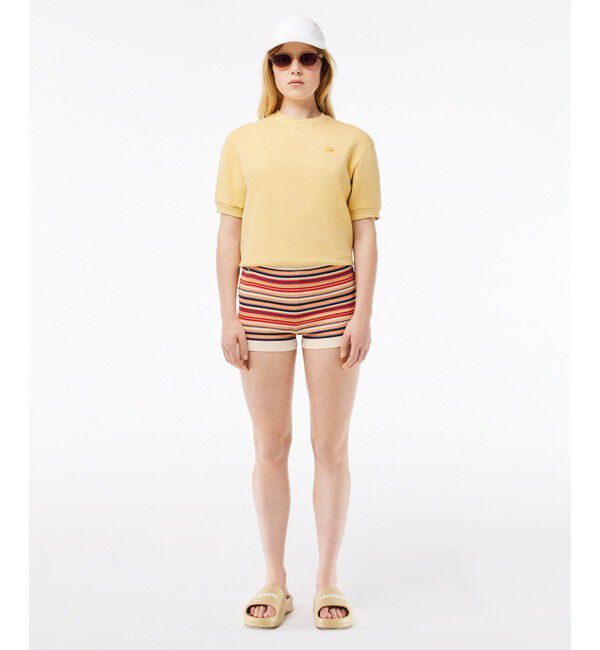 LACOSTE「ノスタルジックボーダーニットショートパンツ」|その他|