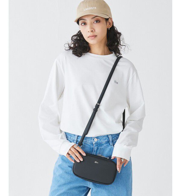LACOSTE「デイリーシティ 鹿の子エンボス加工 ショルダーバッグ」|ショルダー・メッセンジャー|