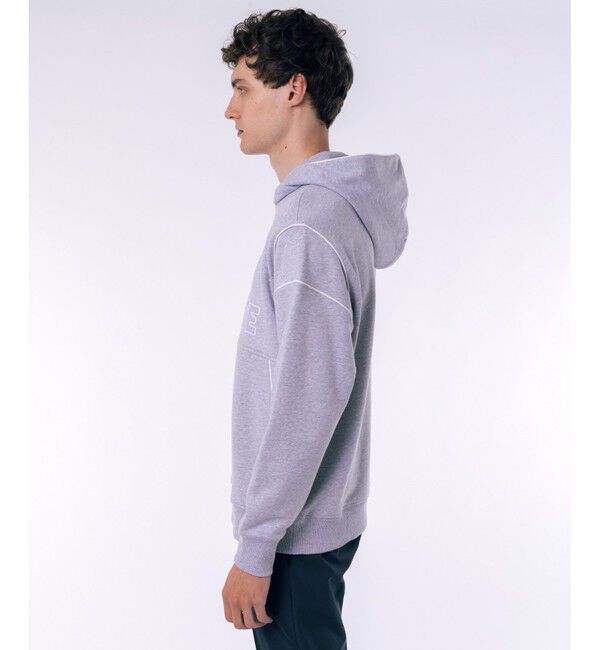 LACOSTE「アウトラインネームステッチスウェットフーディー / 裏パイルスウェットパーカー」|パーカー|