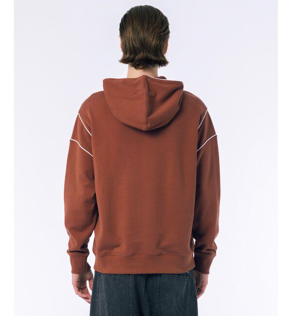 LACOSTE「アウトラインネームステッチスウェットフーディー / 裏パイルスウェットパーカー」|パーカー|