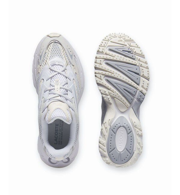 LACOSTE「メンズ L003 NEO SHOT 125 1 SMA ビッグメッシュ ハイテクスニーカー」|スニーカー|ホワイト&times;ホワイト
