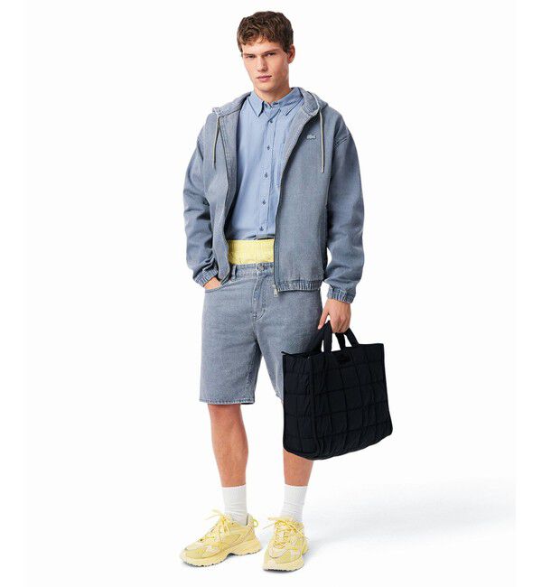 LACOSTE「メンズ L003 NEO SHOT 125 1 SMA ビッグメッシュ ハイテクスニーカー」|スニーカー|