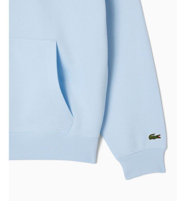 LACOSTE「裏パイル地 バックプリントスウェットパーカー」|パーカー|