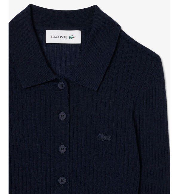 LACOSTE「3Dニッティングメリノウールポロセーター」|ニット・セーター|