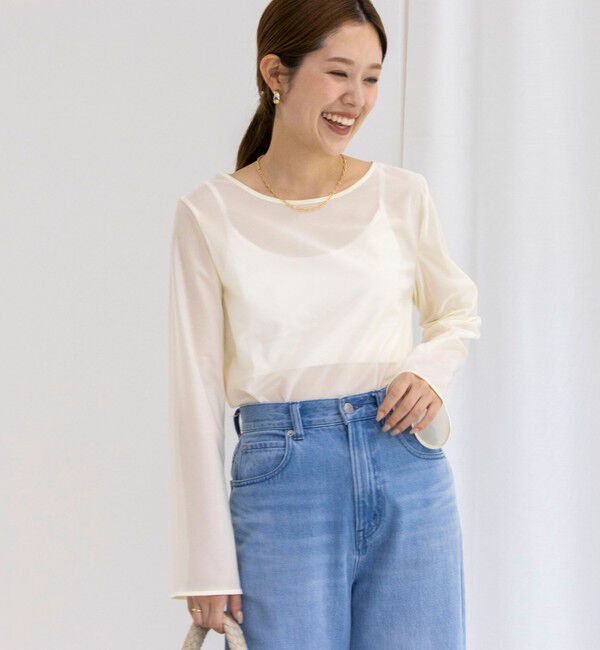 NOLLEY'S「ラメシアートリコットプルオーバーカットソー」|Tシャツ・カットソー|