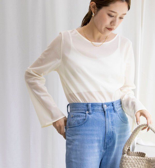 NOLLEY'S「ラメシアートリコットプルオーバーカットソー」|Tシャツ・カットソー|