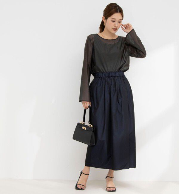 NOLLEY'S「ラメシアートリコットプルオーバーカットソー」|Tシャツ・カットソー|