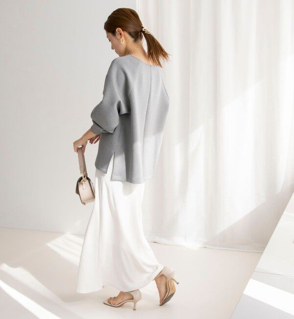 NOLLEY'S sophi「【追加】《オールシーズン対応》ウォッシャブルマットサテンナロースカート」|スカート|