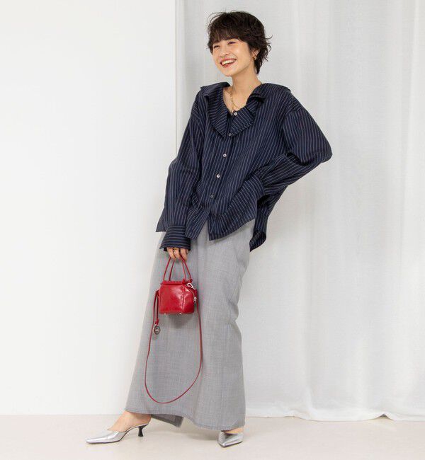 NOLLEY'S「ラッフルカラーブラウス」|シャツ・ブラウス|