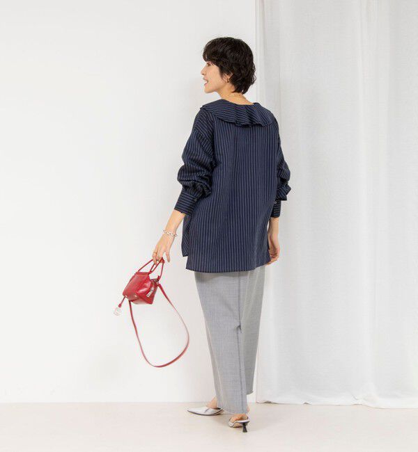 NOLLEY'S「ラッフルカラーブラウス」|シャツ・ブラウス|