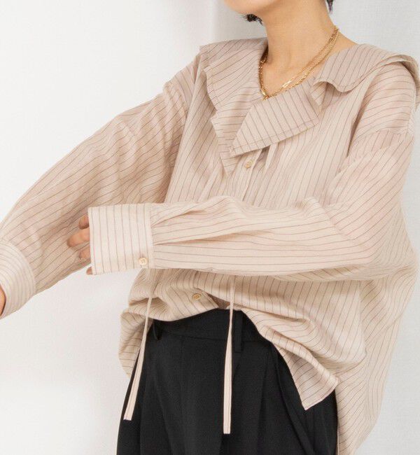 NOLLEY'S「ラッフルカラーブラウス」|シャツ・ブラウス|