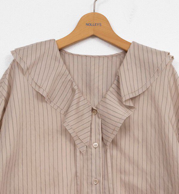 NOLLEY'S「ラッフルカラーブラウス」|シャツ・ブラウス|