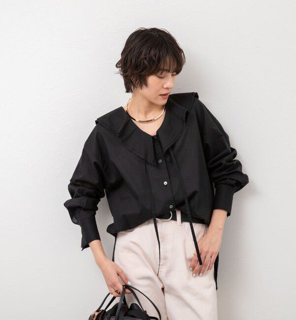 NOLLEY'S「ラッフルカラーブラウス」|シャツ・ブラウス|