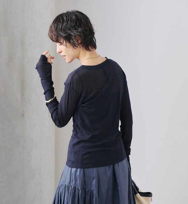 NOLLEY'S「MY STANDARD シアーロンT」|Tシャツ・カットソー|ネイビー