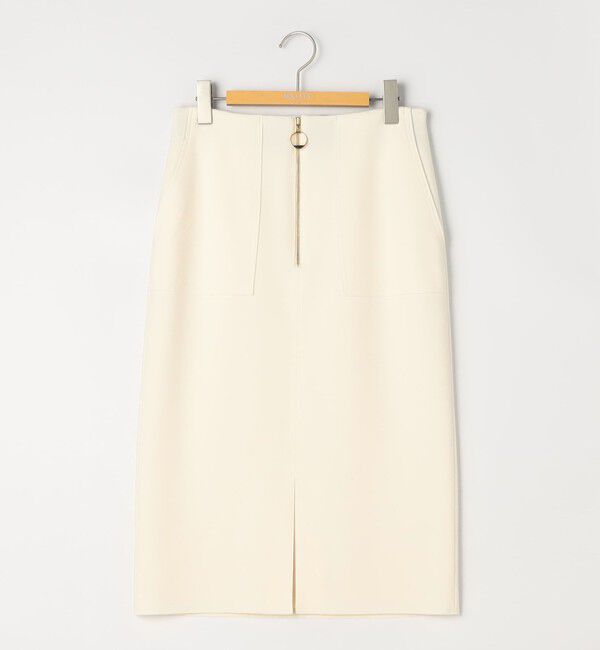 NOLLEY'S sophi「ウォッシャブルボンディングジョーゼットハーフジップタイトスカート」|タイト|