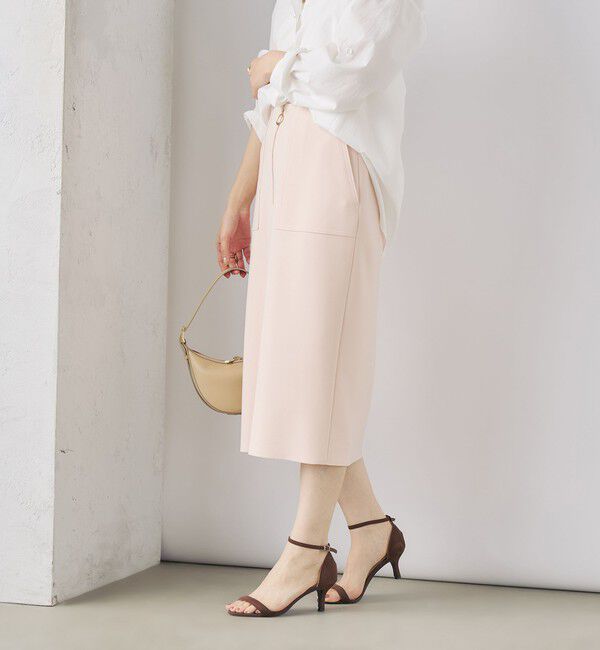 NOLLEY'S sophi「ウォッシャブルボンディングジョーゼットハーフジップタイトスカート」|タイト|