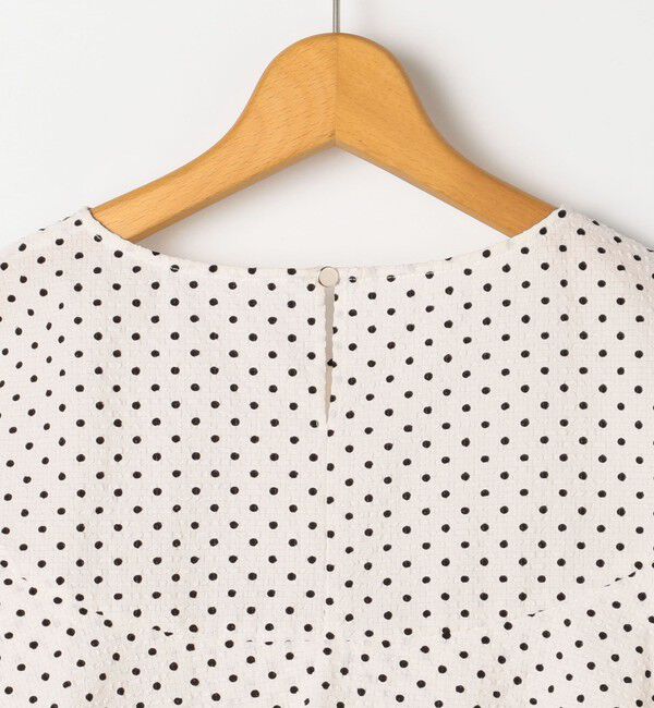 NOLLEY'S「【追加】サッカードットバックフリルブラウス」|シャツ・ブラウス|