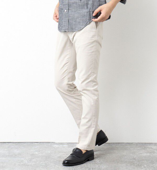NOLLEY'S goodman「《ビジカジ対応》綿麻COOLMAX スリムフィットパンツ 25SS」|チノ|