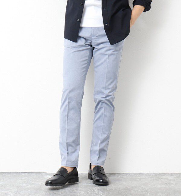 NOLLEY'S goodman「《ビジカジ対応》綿麻COOLMAX スリムフィットパンツ 25SS」|チノ|