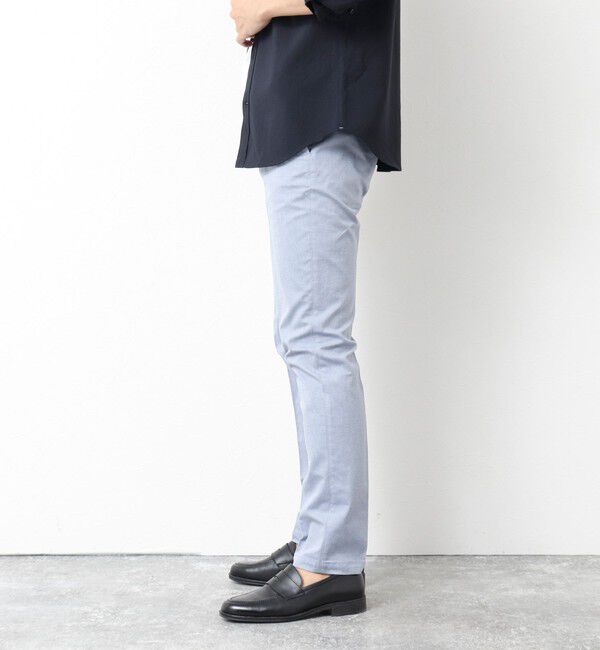 NOLLEY'S goodman「《ビジカジ対応》綿麻COOLMAX スリムフィットパンツ 25SS」|チノ|