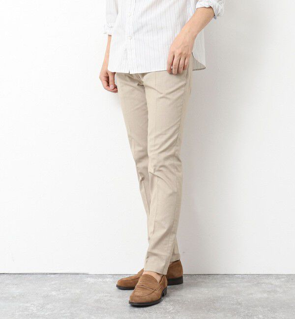 NOLLEY'S goodman「《ビジカジ対応》綿麻COOLMAX スリムフィットパンツ 25SS」|チノ|