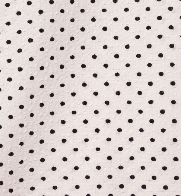 NOLLEY'S「サッカードット5分袖タックブラウス」|シャツ・ブラウス|