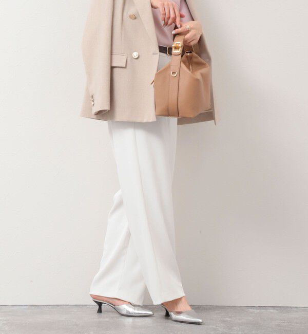 NOLLEY'S sophi「《セットアップ対応》ウォッシャブルツイルイージータックワイドパンツ」|その他|