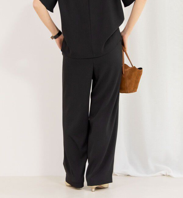 NOLLEY'S sophi「《セットアップ対応》ウォッシャブルツイルイージータックワイドパンツ」|その他|