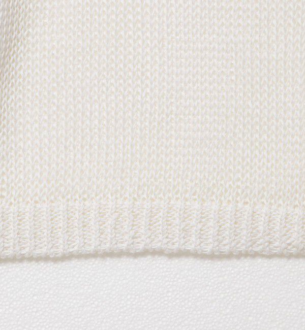 Rie Miller「《手洗い可能》ギマ ポリ/リネン ボートネックプルオーバーニット」|ニット・セーター|