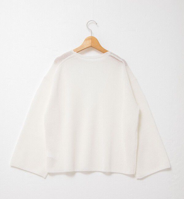 NOLLEY'S「《アンサンブル対応》《手洗い可能》ペーパーヤーン深Vネックプルオーバーニット」|ニット・セーター|